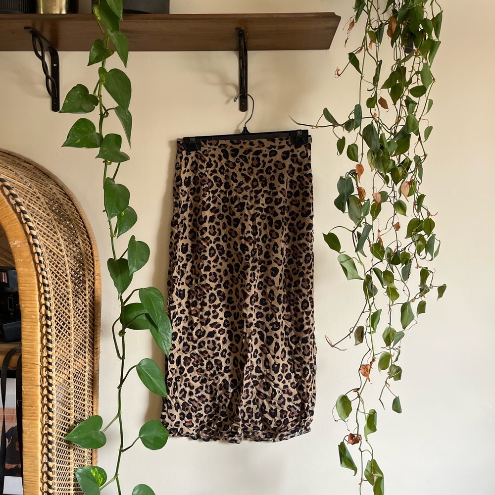 Leopard Print Skirt